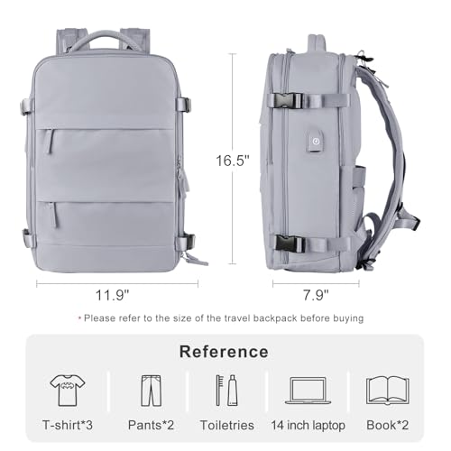 coofay Personal Item Travel Backpack For Women Men Airline Approved Carry On Backpack Flight Approved Waterproof Sports Luggage Backpack Casual Daypack Small Hiking Backpack - Image 3
