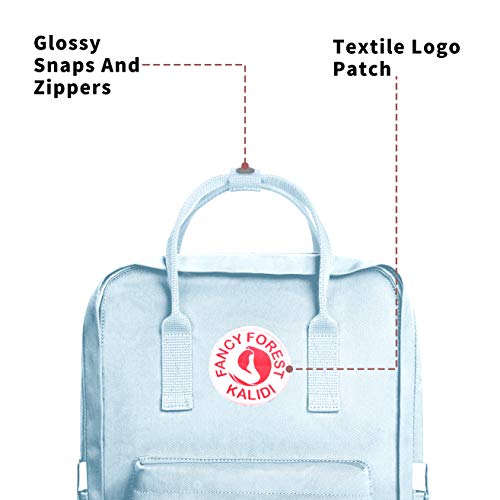 KALIDI Casual Laptop Backpack 15 Inches Classic Camping Rucksack Travel Outdoor Square Daypack College Hiking Gym Bag, Sky Blue - Image 2