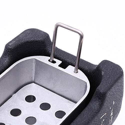 RV77 Japanese Style BBQ Grill, Mini Portable Barbecue Stove Japanese Food Charcoal Stove with Wire Mesh Grill and Base, for Yakiniku, Robata, Yakitori, Takoyaki and BBQ - Image 2