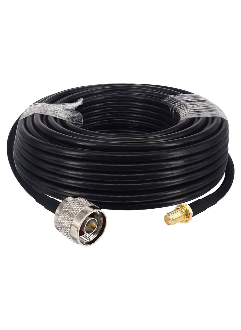 Ohm OHM N-Type Male to RP-SMA Female Antenna Cable RG58 (50Ohm)  - Image 1