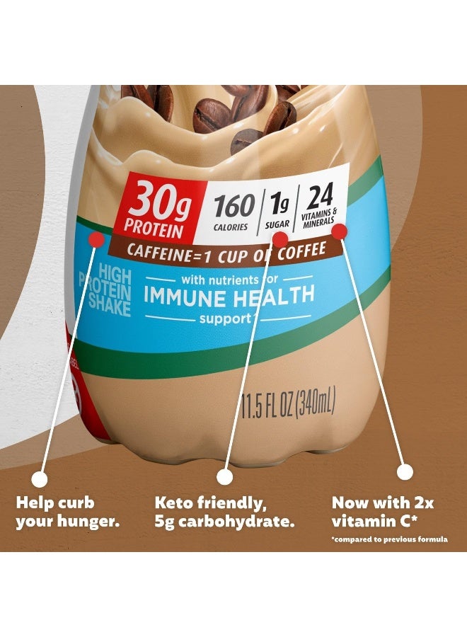 Premier Protein Shake, Café Latte Liquid, 30g Protein, 1g Sugar, 24 Vitamins & Minerals - Image 2