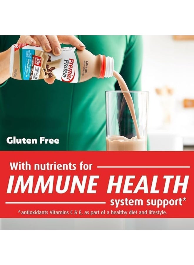 Premier Protein Shake, Café Latte Liquid, 30g Protein, 1g Sugar, 24 Vitamins & Minerals - Image 4