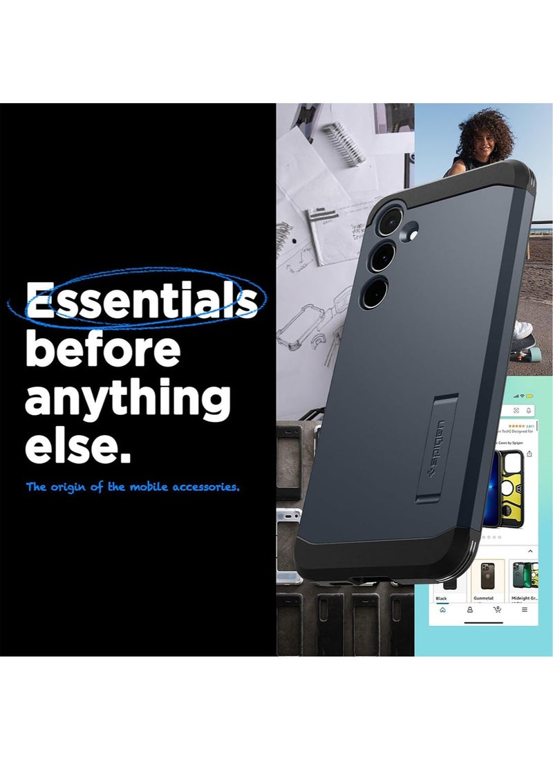 Spigen Tough Armor for Samsung Galaxy A55 Case Cover with Extreme Impact Foam - Metal Slate  - Image 2