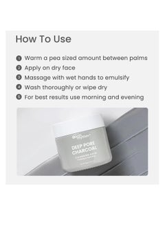 Earth Rhythm Earth Rhythm Deep Pore Charcoal Cleansing Balm  Cleanse Makeup  Removes Excess Oil and Dirt Detoxifies and Clear Pores   For All Skin Type   Men and  Women   40 GM  - Image 4