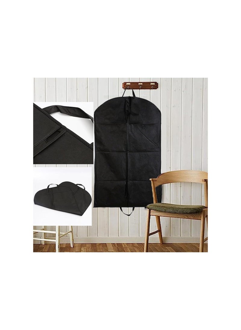 SYOSI Premium Black Garment Bags for Men, 2 Pack Dustproof and Moisture-Resistant Suit Covers for Travel and Storage, Reusable Breathable with Durable Zipper, Perfect for Suits and Coats Protection - Image 2