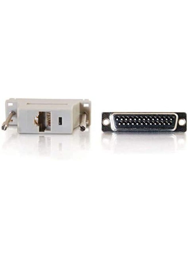 C2G C2G 02934 RJ45 to DB25 Male Modular Adapter, Gray  - Image 1