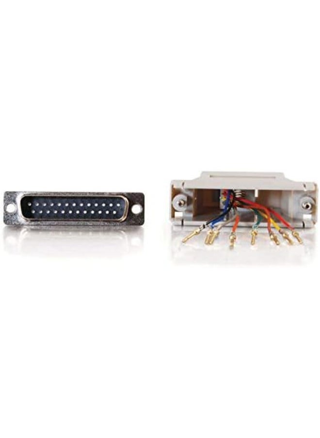 C2G C2G 02934 RJ45 to DB25 Male Modular Adapter, Gray  - Image 2