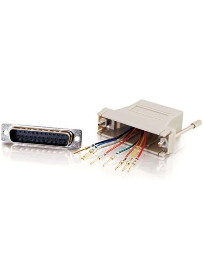 C2G C2G 02934 RJ45 to DB25 Male Modular Adapter, Gray  - Image 4