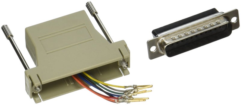 C2G 02934 RJ45 to DB25 Male Modular Adapter, Gray - Image 1