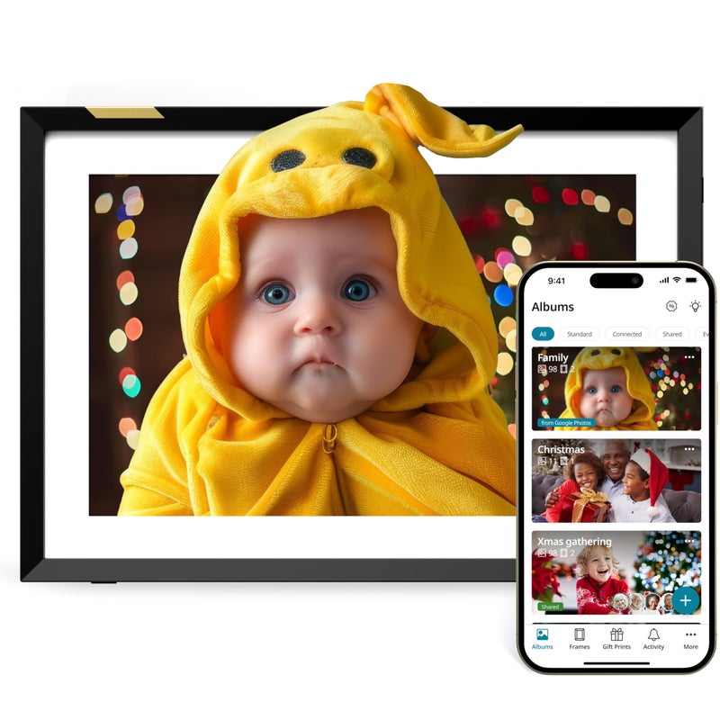 Nixplay Digital Picture Frame [AI-Enhanced] Stunning HD Touch Screen Display | Perfect Digital Picture Frame for Gifting | Auto-Rotation Feature, Securely Share Photos/Videos via Email or App | 10.1" - Image 1