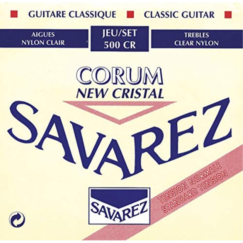 Savarez NT 500CR Normal Tension Classical Guitar Cristal Trebles, Corum Basses, Full 6 String Set - Image 1