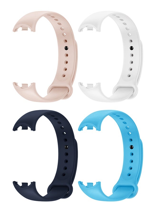 CATANES 4 Pack For Xiaomi Smart Band 8/9 Watch Bands Adjustable Comfortable Sport Replacement Strap for Xiaomi Mi Band 8/9 Wristband Bracelet Band for Women Men Multicolour - Image 1