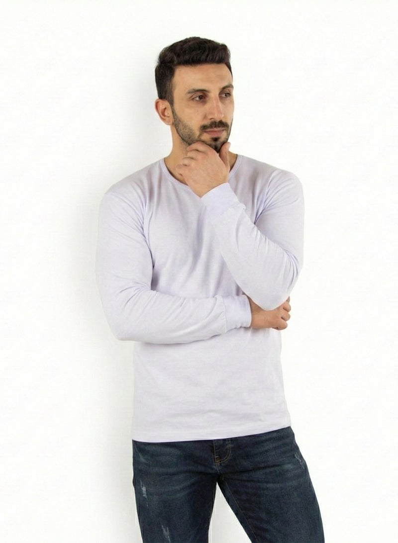 Cottonil Men's 100% Cotton Interlock Long sleeve Undershirt - Image 3