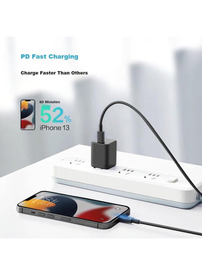 bull Apple Mfi Certified Pd Fast Charging Cable For Iphone 14/13 Pro Max/12/11 Ipad Lightning Charger Usb-c Cable - Image 1