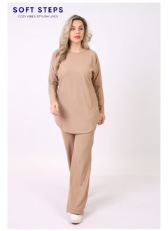 Beige Plain Suit, Set Of 2 Pieces L - pzsku/Z1ED7F748DB66A00E76F1Z/45/_/1728124602/a60e667e-ef6b-470c-a988-a364ed0a0149