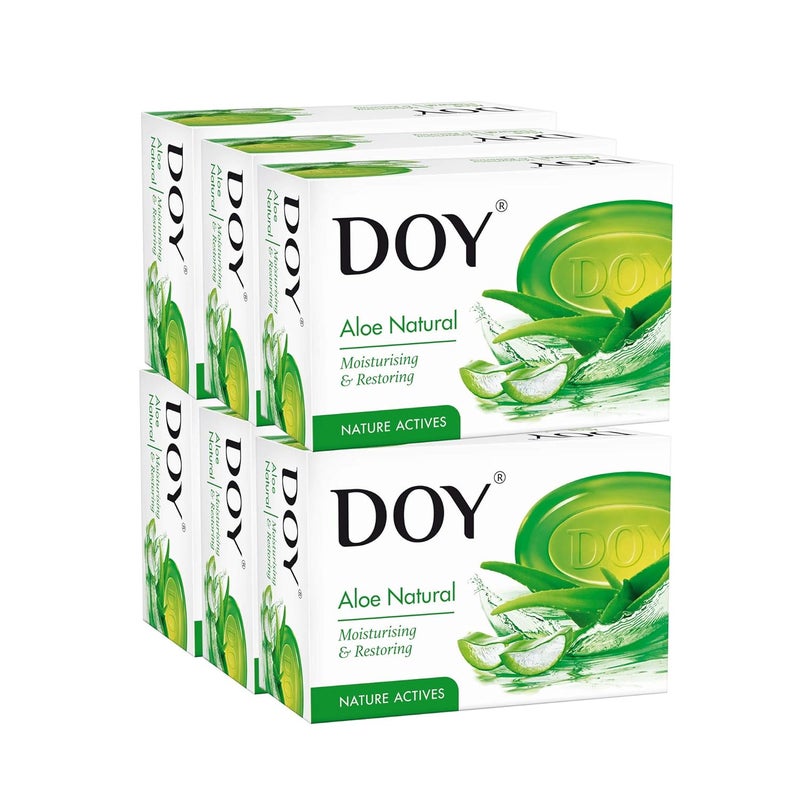 Doy Doy Aloe Natural Soap 125 g Pack of 6 - Image 1