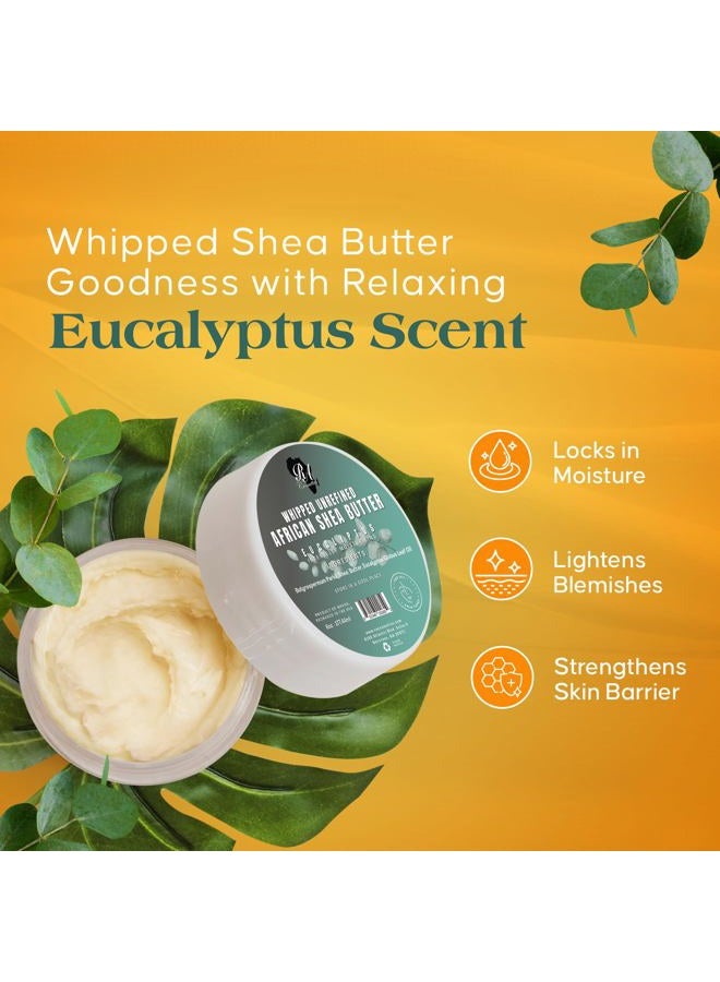 RA COSMETICS زبدة الشيا الأفريقية الطبيعية 100% 6 أونصات غير معطرة مرطب نهائي للبشرة - Image 4