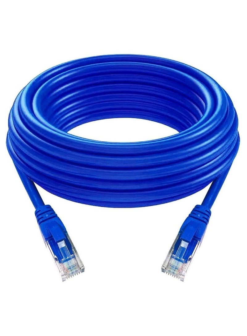Sky Blue Cat 6 Cable (50 Meter) High Quality UTP Patch Cable for Gaming PC, WIFI Extender, Router, X box, Computer and Camera Blue - Image 1