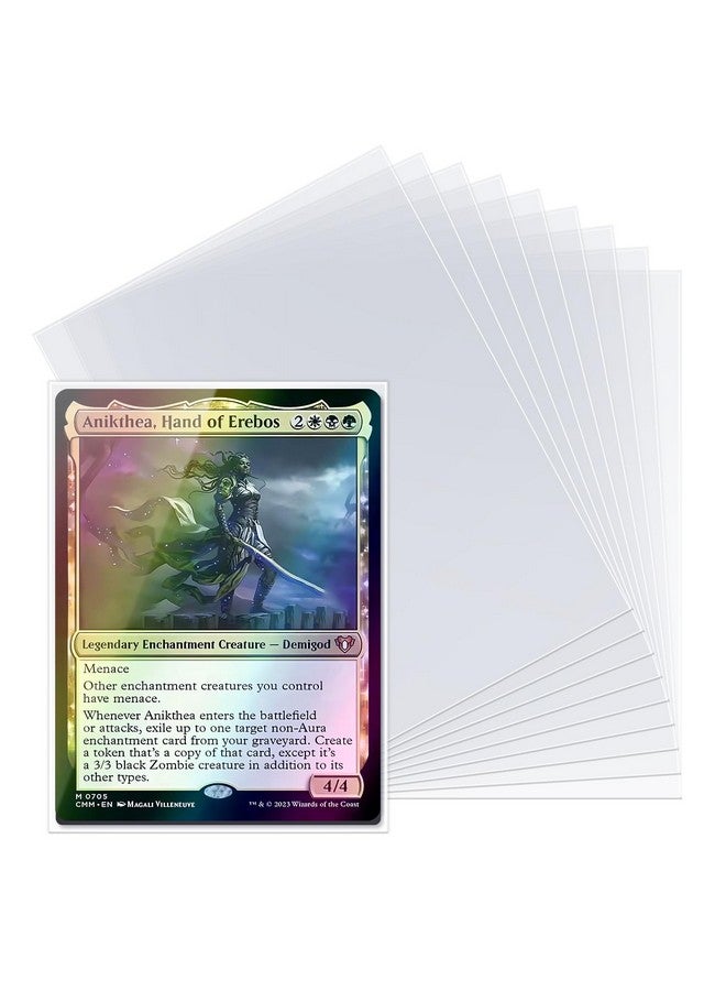 tutata Oversize Card Sleeves 3.6 inch x 5.1 inch (91 mm x 130 mm), Fit for MTG Plane Chase Cards, Dr. Who Commander Deck, Large Card Sleeves - Image 1