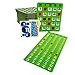 Regal Games Regal Bingo Game Set for Adults and Kids 50 Bingo Cards with Sliding Windows Reusable Large Bingo Cards 1 Master Board Fun Family Game Night No Chips Daubers Needed Green - Image 2