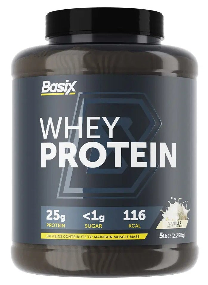 Basix - Basix Whey Protein 2.25kg Vanilla Whip Flavor 66 Serving - Image 1