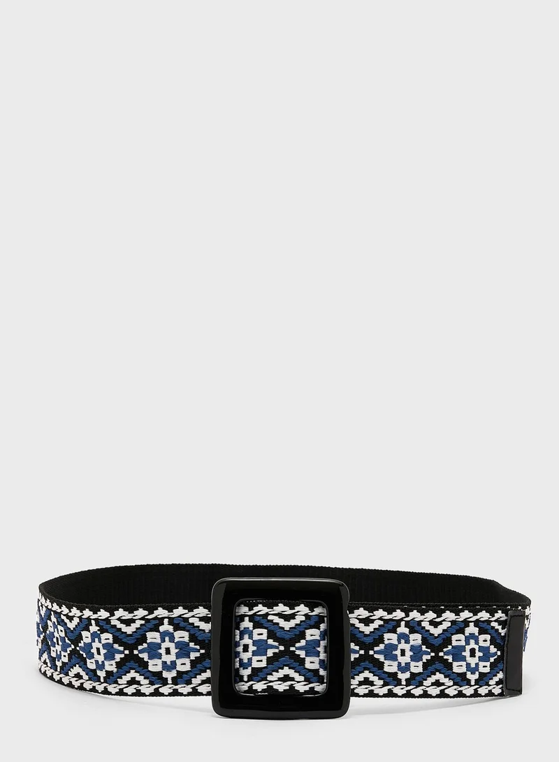 ELLA Geo Pattern Woven Belt