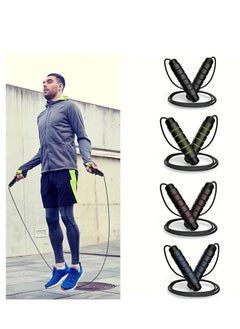 Spall Adjustable Speed Heavy Weighted Steel Wire Exercise Skipping Jump Rope|Heavy Skipping Rope PVC Weighted Speed Exercise Jump Rope Breathing Handle 360 Degree rotation  - Image 3