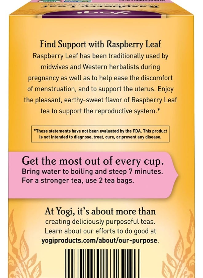 Yogi Woman's Raspberry Leaf Tea - 6 Pack - Image 3