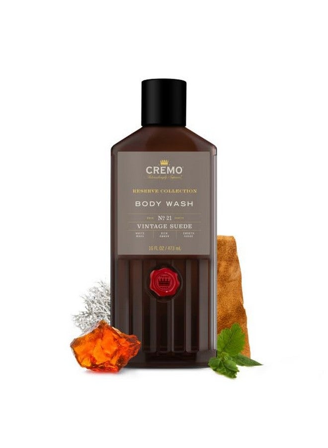 cremo Richlathering Vintage Suede Body Wash A Vintage Suede With Notes Of White Moss And Rich Amber 16 Fl Oz (Pack Of 2) - Image 4