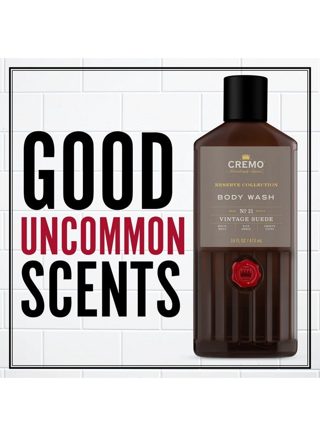 cremo Richlathering Vintage Suede Body Wash A Vintage Suede With Notes Of White Moss And Rich Amber 16 Fl Oz (Pack Of 2) - Image 2