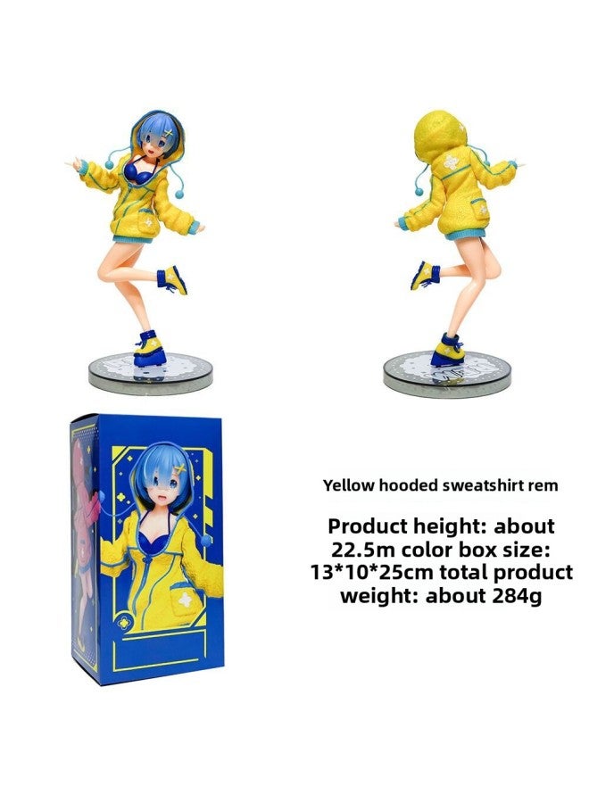 From Scratch, Chinese-style Sleeping Strap Sportswear, Remramram Boxed Beauty Anime Hand Office-Color:Sweater REM Yellow (blister + Color Box 13*10 * 25cm)  - Image 1