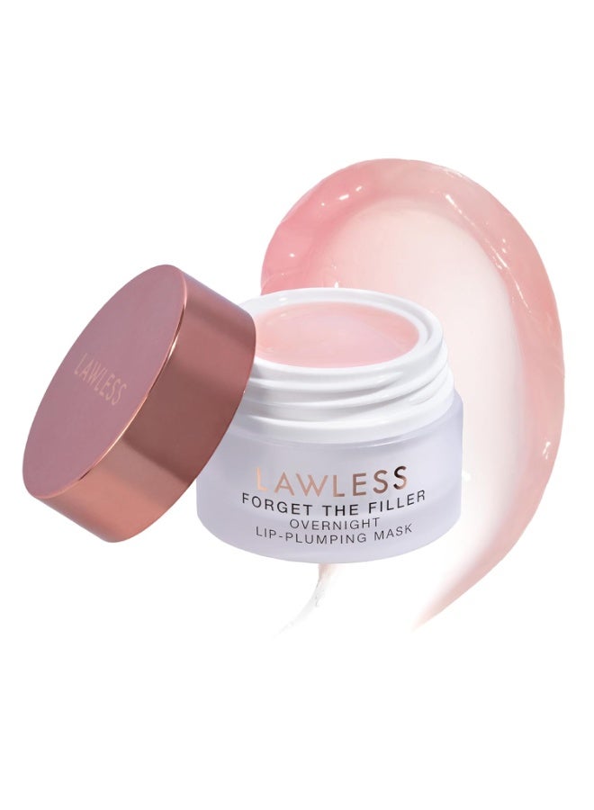 LAWLESS Forget the Filler Lip Mask - Sweet Dreams - Premium Overnight Lip Plumping Treatment with Natural Ingredients Designed to Plump, Hydrate, and Smooth Lips - 0.28 oz - Image 1