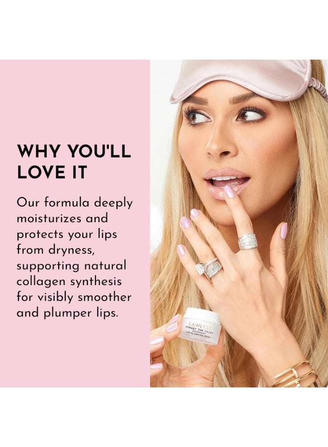 LAWLESS Forget the Filler Lip Mask - Sweet Dreams - Premium Overnight Lip Plumping Treatment with Natural Ingredients Designed to Plump, Hydrate, and Smooth Lips - 0.28 oz - Image 4
