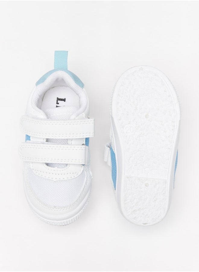 LBL by Shoexpress - Boys Paneled Sneakers with Hook and Loop Closure - Image 1