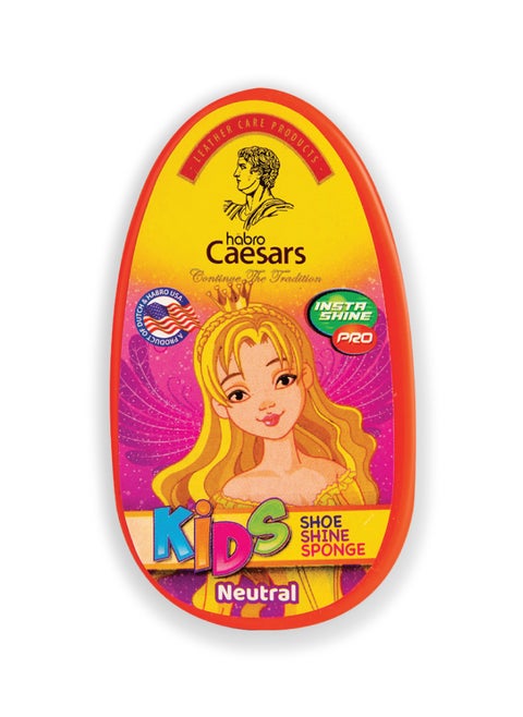 Caesars Kids Shoe Shine Sponge, Girls