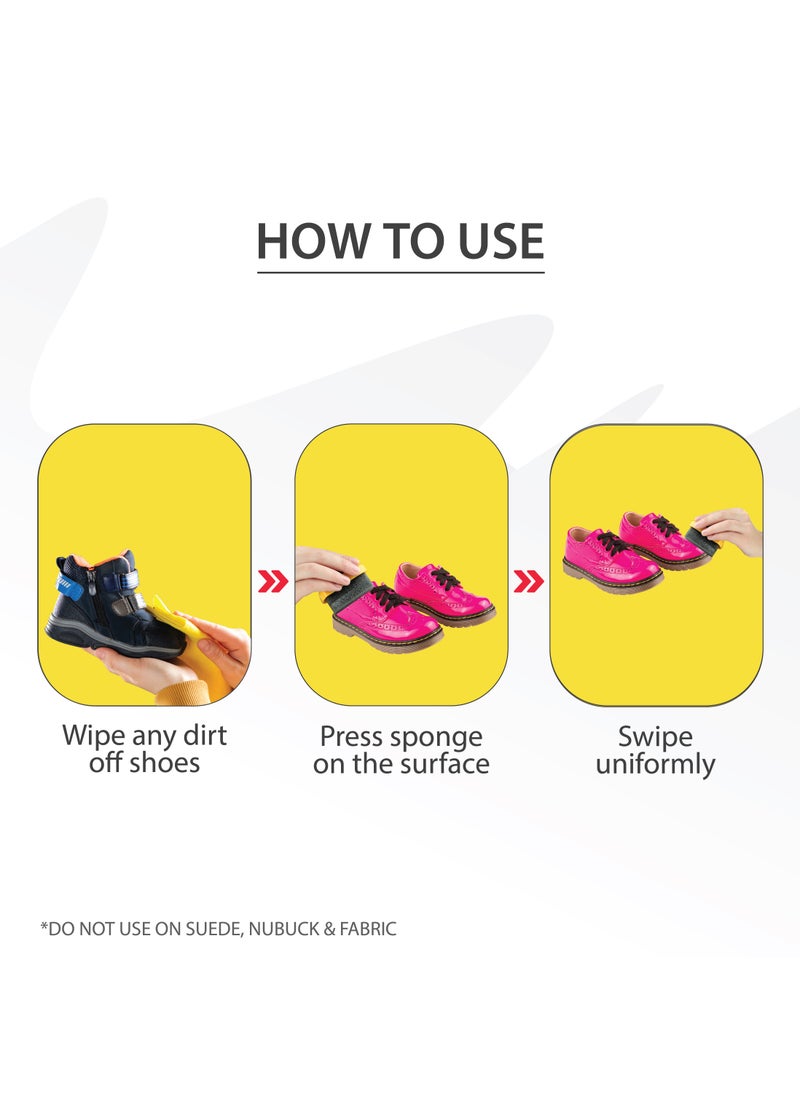 Caesars Kids Shoe Shine Sponge, Girls