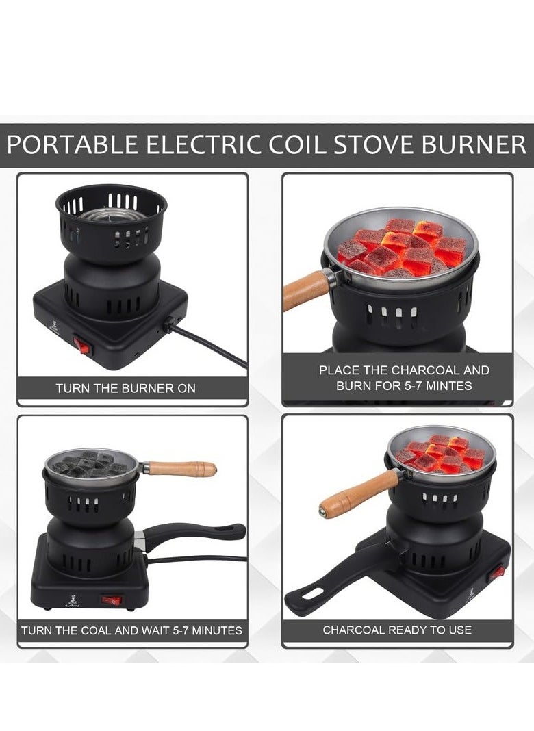 JAJEEK "NEW Electric Charcoal Burner & Lighter – Efficient Hot Stove Tool for Quick Heating (Black)"  - Image 5