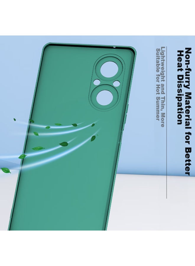 Hotfire Phone Case For Honor 50Se, Honor 50Se Protective Cover, Full Lens Protection Upgraded Frosted Anti-Drop Slim Silicone Soft Case For Men And Women - Dark Night Green - Image 4