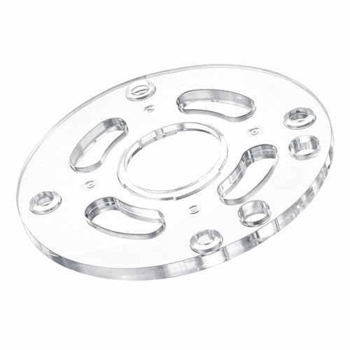 Auaurly 1 PC Clear Round Sub Base Replaces DNP613 Compatible with DWP611,DCW600B Compact Routers,Durable Router Base Plate Replacement - Image 1