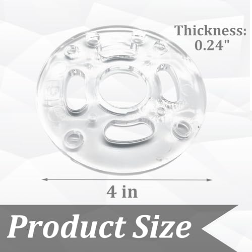 Auaurly 1 PC Clear Round Sub Base Replaces DNP613 Compatible with DWP611,DCW600B Compact Routers,Durable Router Base Plate Replacement - Image 2
