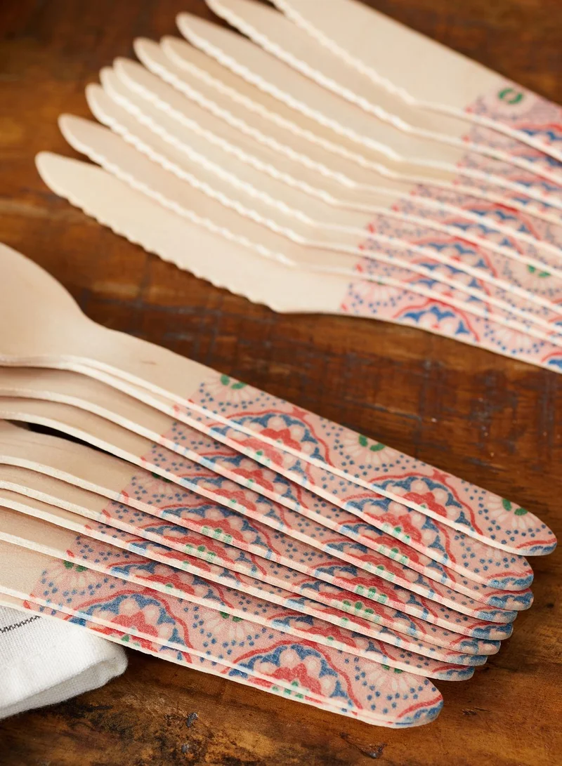 KIKKERLAND Wood Cutlery Mandala