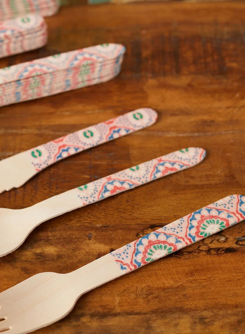 KIKKERLAND Wood Cutlery Mandala