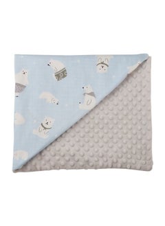 Arabest Bear Printed Baby Dotted Blanket  - Image 1