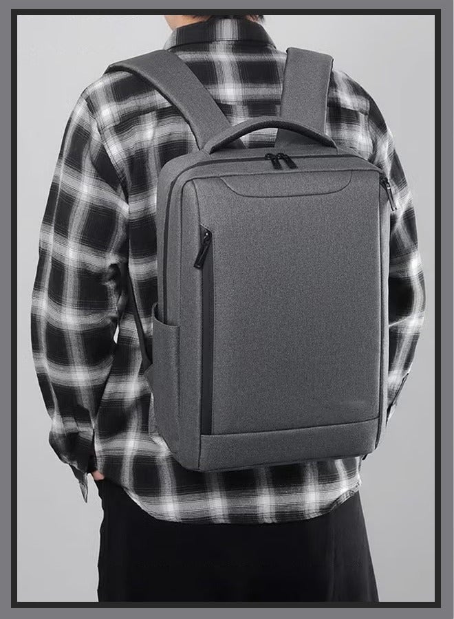 Canway Oxford Backpack Men's 15.6-inch Large Capacity Outdoor Travel Laptop Backpack Leisure Business Commuting Bag Waterproof Laptop Computer Bag for Daily Use Student Travel with USB Charge Port - Image 1