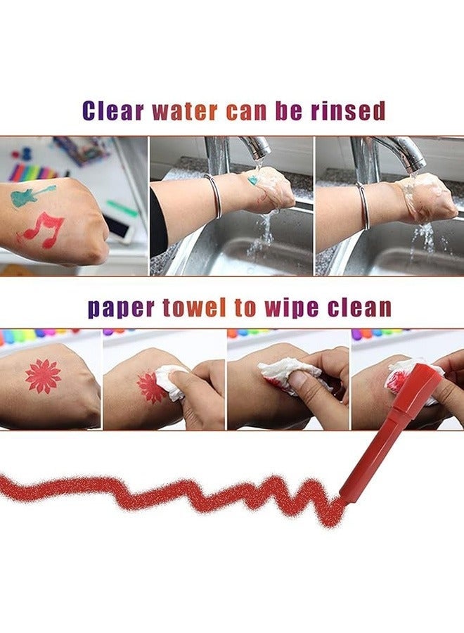 Face Paint Crayons, 12 Colors Face Paints for Children Halloween Make Up Set, Washable Make Up Set Body Painting for Boys Girls, Non-Toxic, Party Cosplay Face Paint Crayons for Ages 3+ - Image 3