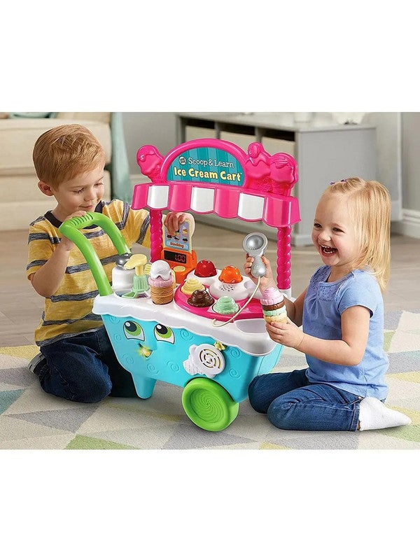 LeapFrog VTech Scoop & Learn Ice Cream Cart, Interactive Learning Toy for Toddlers, Teaches Counting, Colors, and Ice Cream Making Fun, Ideal for Kids Aged 2–5 Years - Image 3