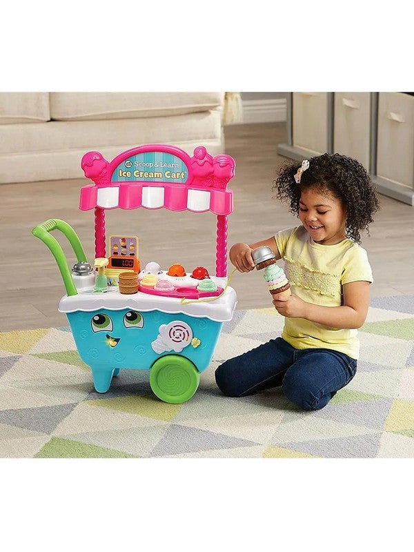 LeapFrog VTech Scoop & Learn Ice Cream Cart, Interactive Learning Toy for Toddlers, Teaches Counting, Colors, and Ice Cream Making Fun, Ideal for Kids Aged 2–5 Years - Image 4