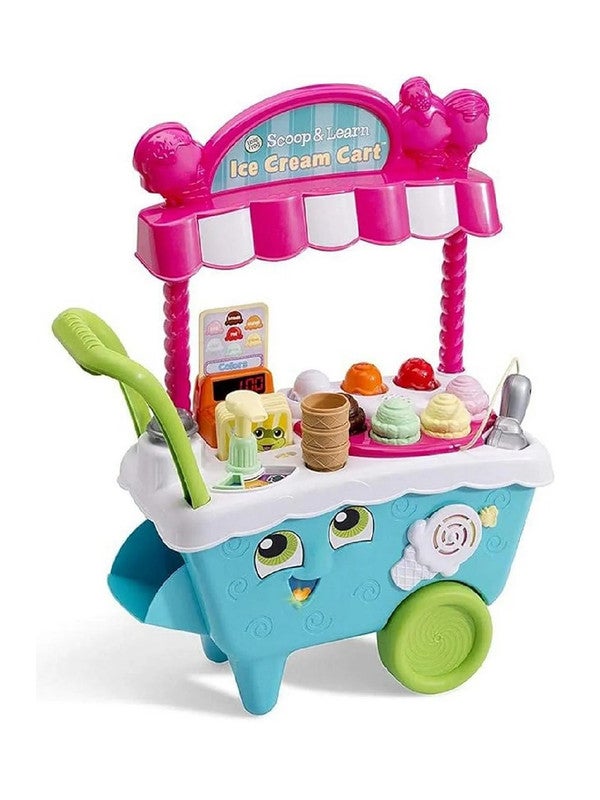 LeapFrog VTech Scoop & Learn Ice Cream Cart, Interactive Learning Toy for Toddlers, Teaches Counting, Colors, and Ice Cream Making Fun, Ideal for Kids Aged 2–5 Years - Image 1