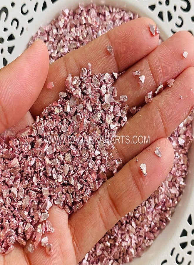 Get Inspired Jazzy Pink Glass Glitter Flakes 80gms - Image 1