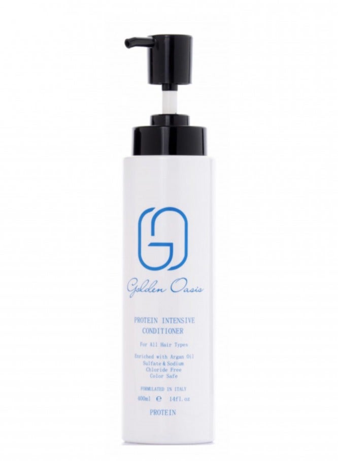 Golden Oasis Protein Intensive Conditioner For All Hair Types Enriched with Argan Oil (Sulfate & Sodium Chloride Free) - 400 ml